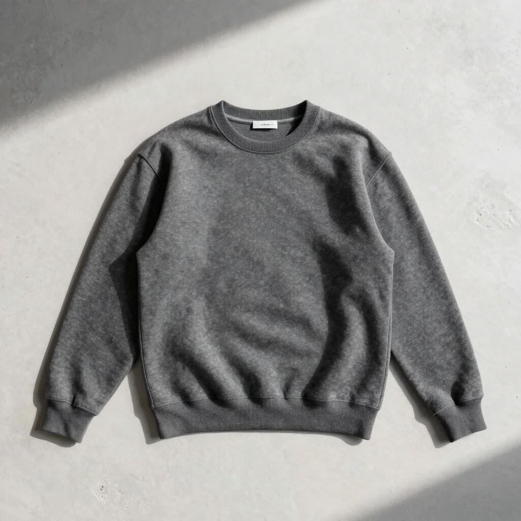 Grid Raglan Crewneck Sweatshirt