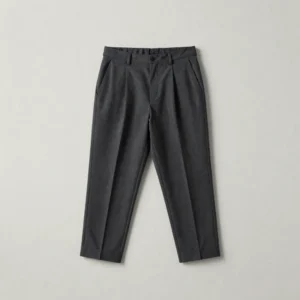 Pleated Tapered Architectural Trouser