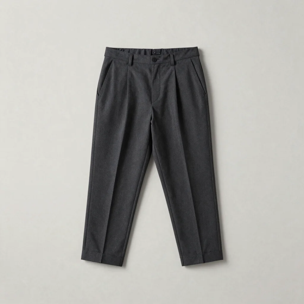 Pleated Tapered Architectural Trouser